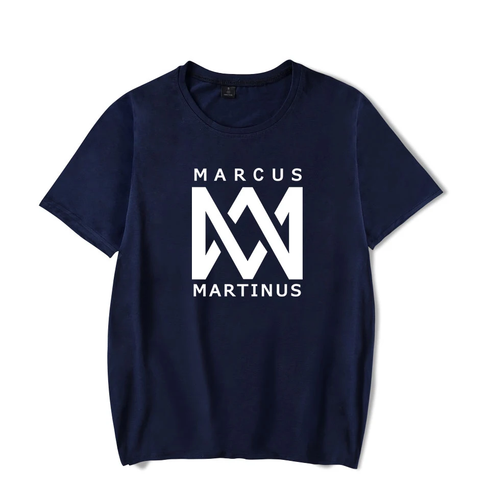 Marcus &amp martinus/футболка с короткими рукавами и круглым вырезом Сезон лето Kpop Новый