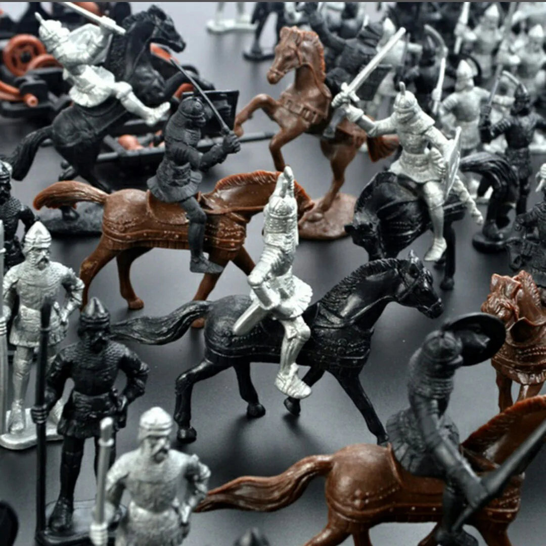 28 шт./компл. средневековые рыцари воины лошади детские игрушки фигурки