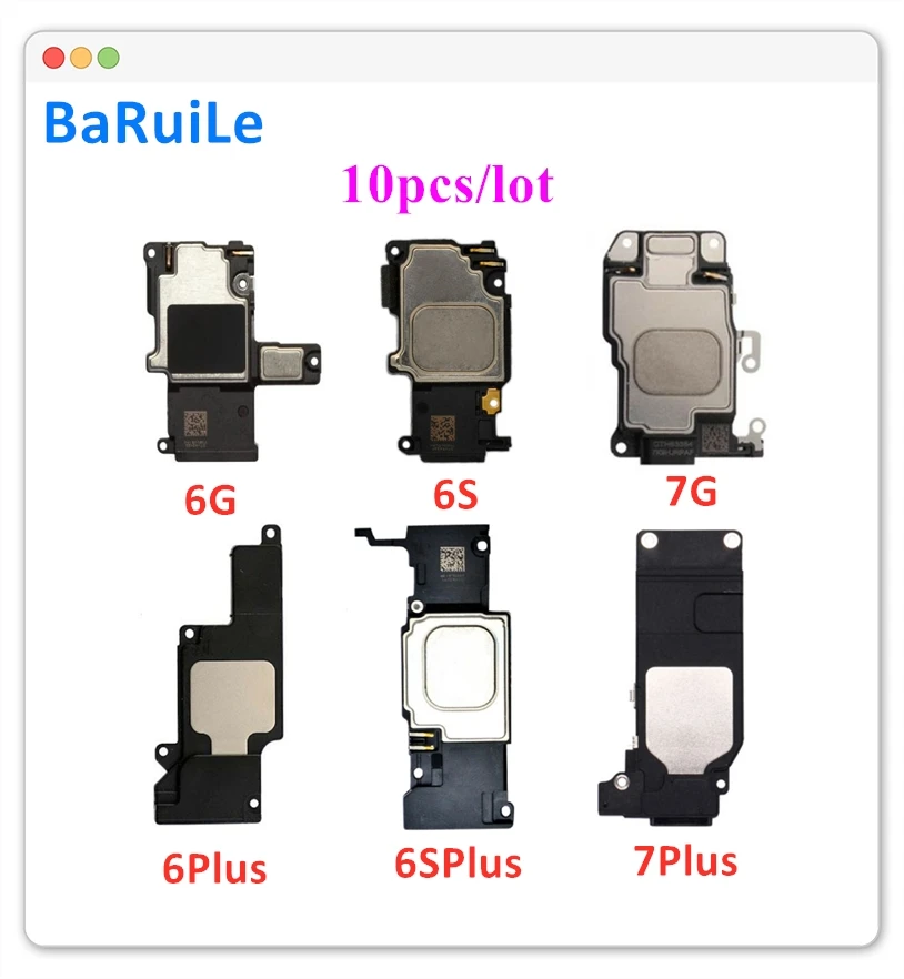 BaRuiLe, 10 шт., громкий динамик для iPhone 6, 6G, 6 S, 7 Plus, 7G, громкий динамик, зуммер, Мелодия звонка, гибкий кабель, лента
