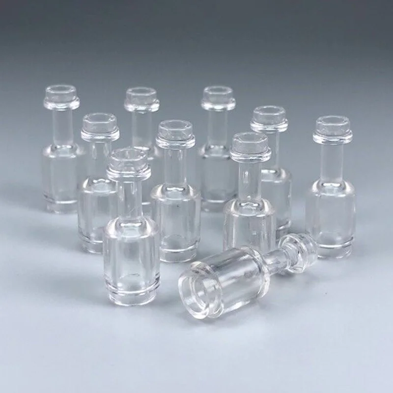 10Pcsset Bottles MOC Figures Accessories Jar Drift Wine Glass Bottle Building Blocks Model Building Bricks Kits DIY Kids Toys (7)