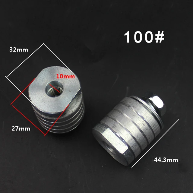 100/125mm Lock Nuts Angle Grinder Inner Outer Flange Nut Kits Angle Grinder Variable Slotting Machine Conversion Head M10 M14 M10