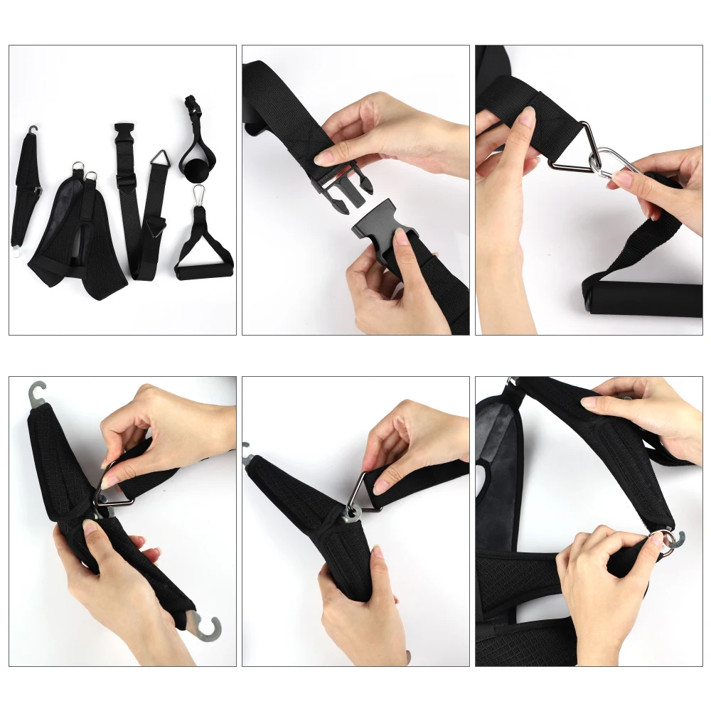 Hanging Neck Traction Adjustable Cervical Traction Belt Breathable Sling Tractor Stretch Neck Care Chiropractic Neck Correction