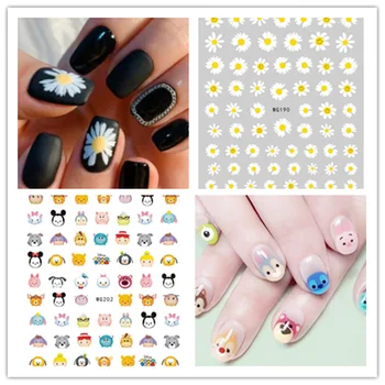 

Spring flower nail stickers chrysanthemum nail stickers cartoon nail stickers