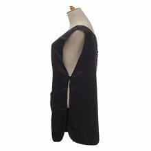 Черный салон парикмахерские волосы резка фартук накидка для парикмахер стилист практичная Парикмахерская Ткань CLA88