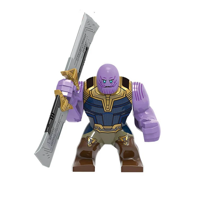 

Avengers 4 Endgamer Action Figure Thanos Black Panther Hulk Iron Man Glove Blocks Compatible Marvel Toy