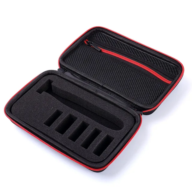 Portable Case for Philips OneBlade Trimmer Shaver and Accessories EVA Travel Bag Storage Pack Box No razor attention only case black red bag