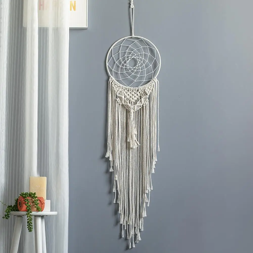 

Nordic Woven Boho Chic Tapestry Geometric Pendant Bohemian Dream Catcher Ornament Wall Hanging Shooting Prop Room Decoration