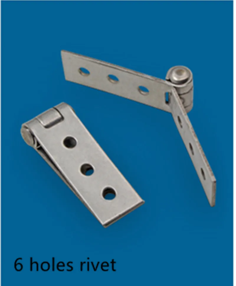 6 holes rivet Нержавеющая сталь ничего рамка петля сложить ничего рамка балкон окно петля ничего рамы двери и части сопротивляться трещине - Цвет: 6 holes rivet