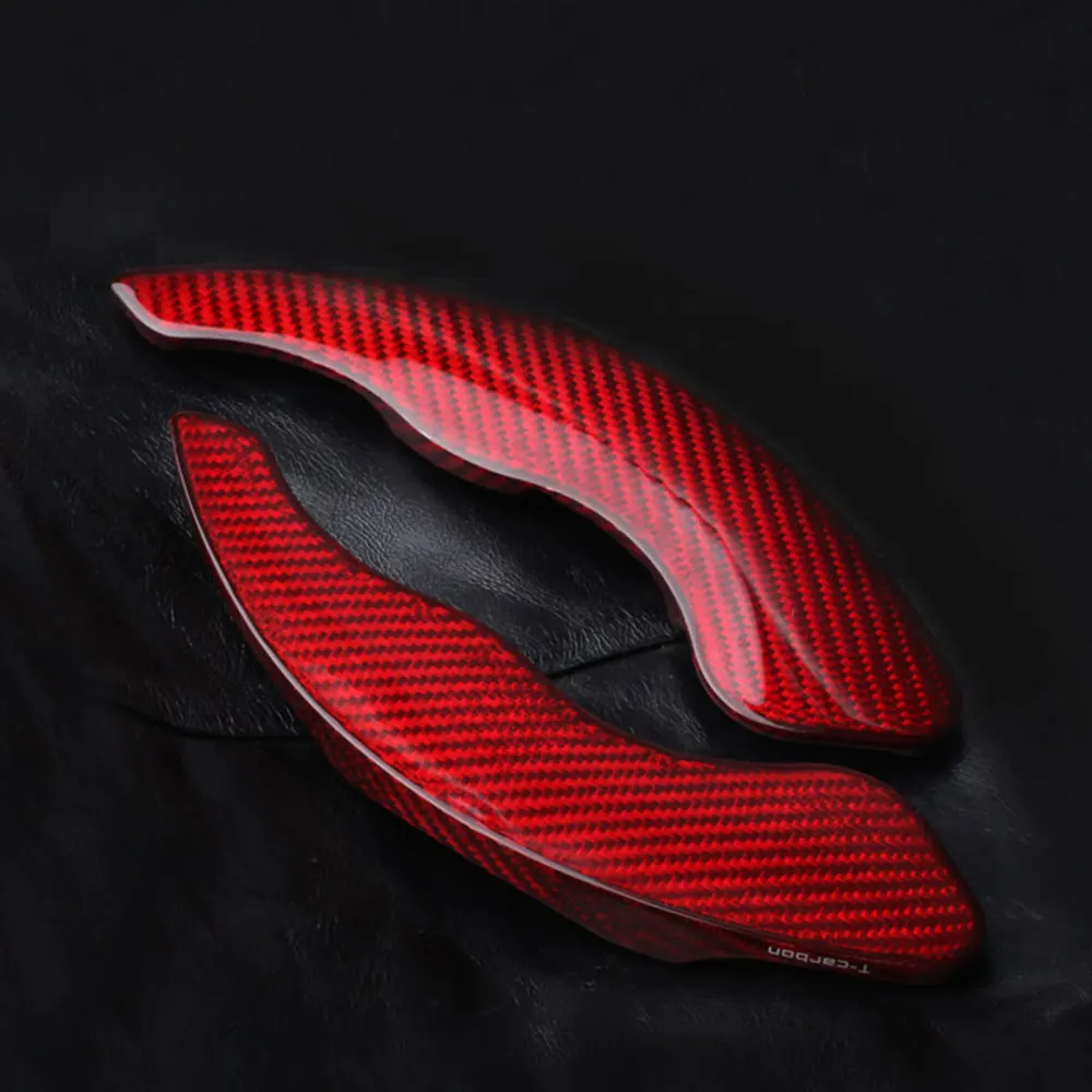 For Subaru XV BRZ Toyota GT86 FR-S Car Steering Wheel Shift Paddle Shifter Trim Cover Real Carbon Fiber DSG
