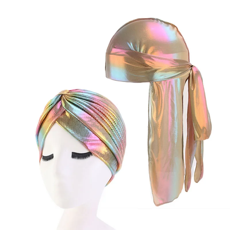 Мужской головной убор Durag Doo Rag Durags и Bonnets, женский головной убор, комплект из 2 предметов