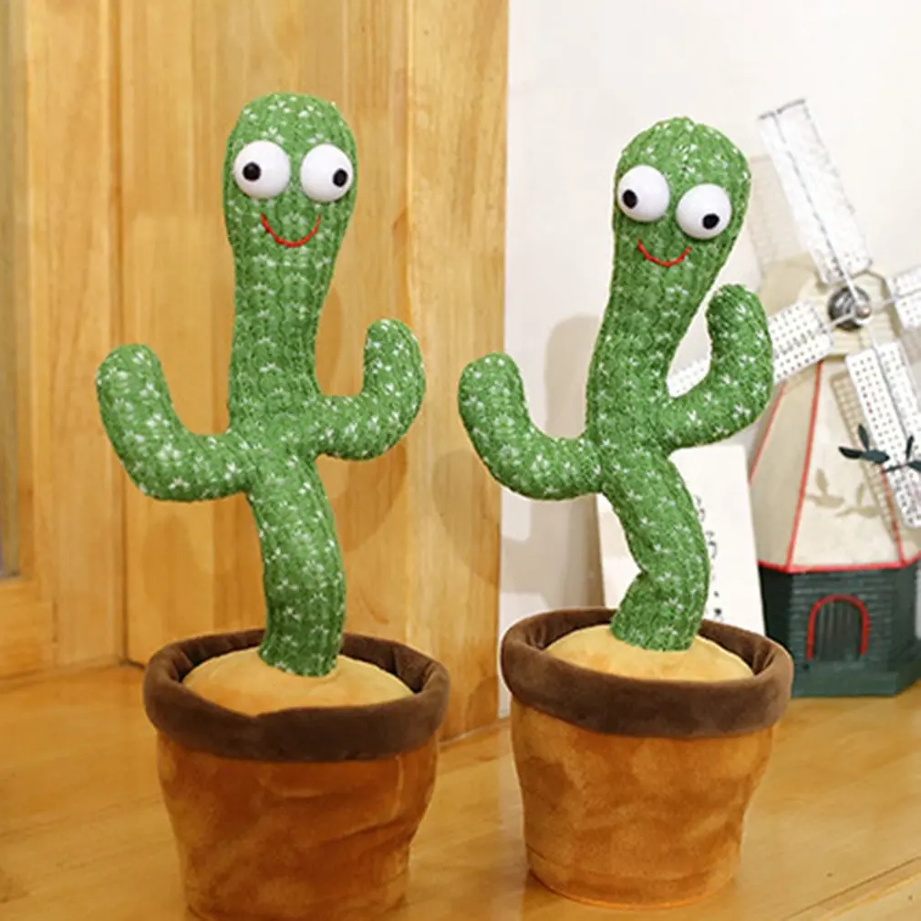 Linda decoración de interior Recuerdos duradero juguete electrónico Bailar Cactus Linda decoración de interior Recuerdos duradero juguete electrónico Bailar Cactus