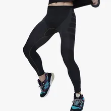 Мужские компрессионные быстросохнущие штаны для бега спортивные тренировочные базовые слои кожи спортивные колготки fithness дышащие леггинсы для спортзала