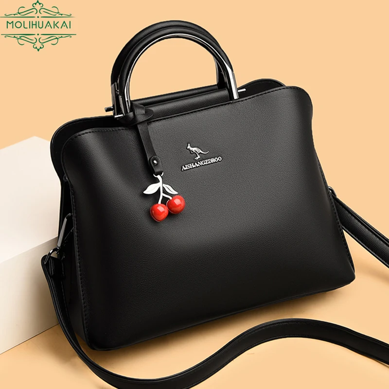 

Autumn Hot Sale New Ladies Pure Color Handbags Confident and Comfortable Fashion Urban Elegant and Generous Women's Bags