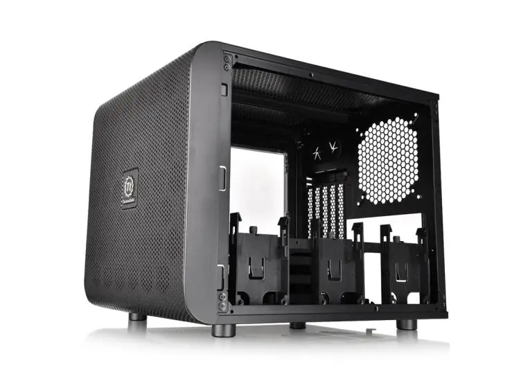 Ядро V21 настольный с водяным охлаждением сборка мини маленький itx основной корпус matx сторона прозрачный корпус