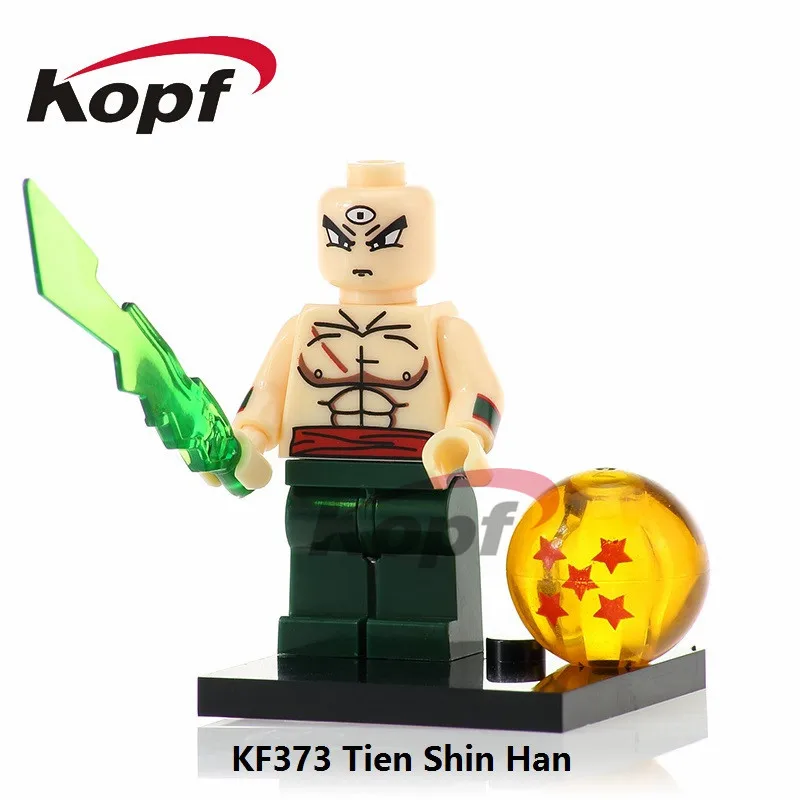 Одиночная распродажа фигурки Dragon Ball Z Jiren Goku Ultra Instic Future trunks Vegeta SSJ3 строительные блоки игрушки для детей подарок KF455 - Цвет: KF373 Without Box