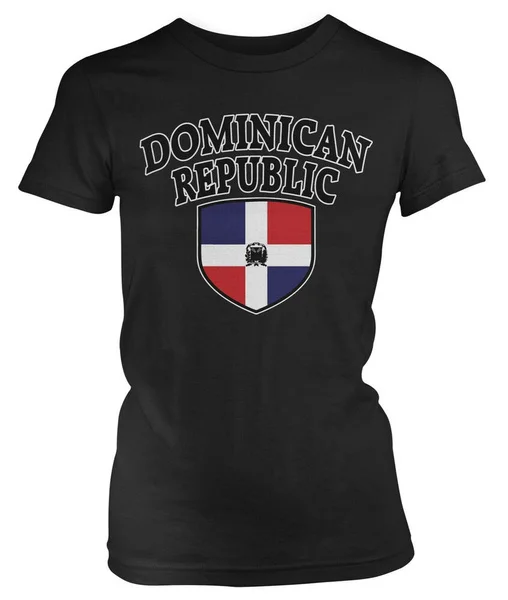 Флаг Доминиканской Республики Crest страна Futbol Los Quisqueyanos юниоров футболка | Мужская