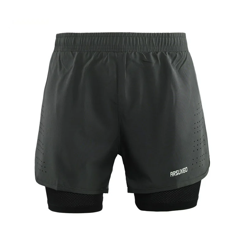 Мужские шорты для горного велоспорта, дышащий материал, впитывающий влагу, спортивные уличные шорты для езды на горном велосипеде MTB - Цвет: Dark gray