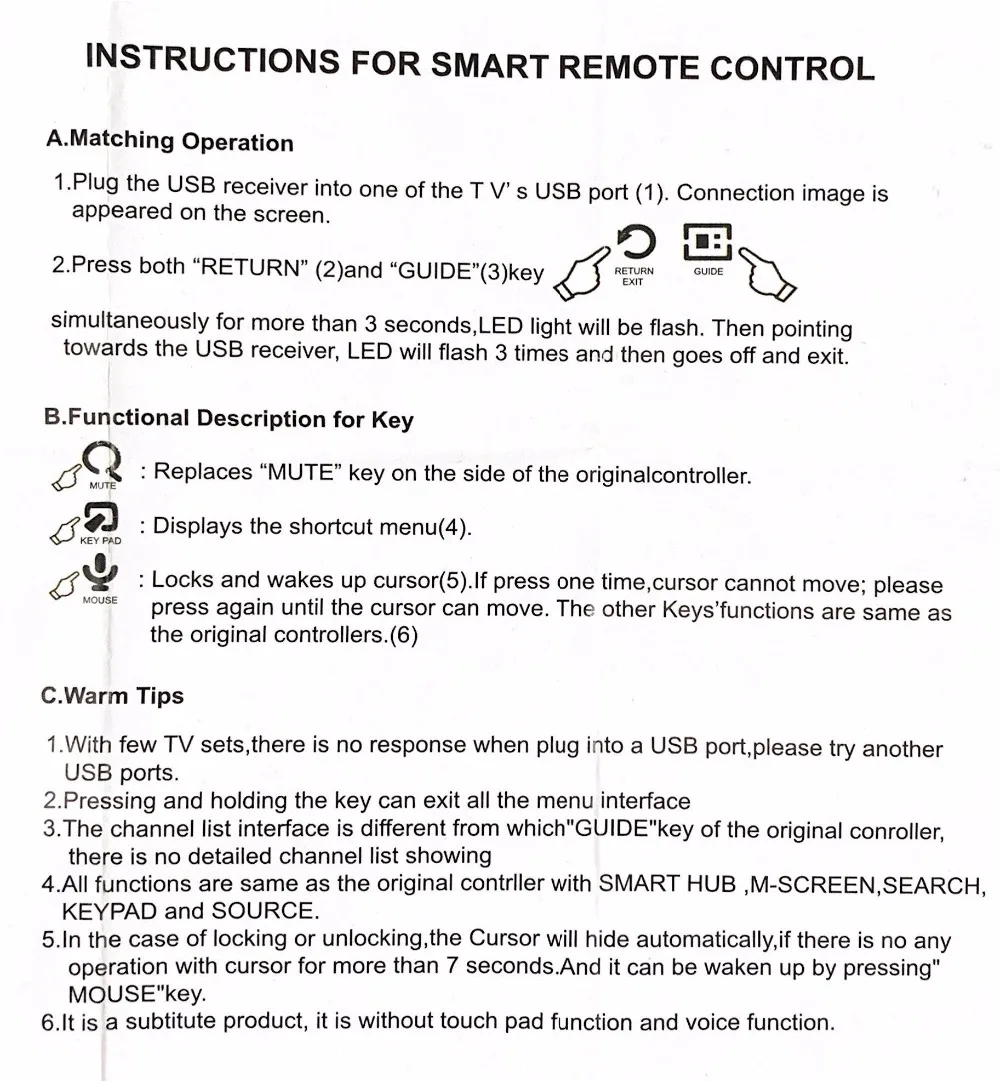 Новый пульт дистанционного YY-604 сенсорный голосовой Bluetooth с USB приемник для samsung Смарт ТВ заменить BN59-01182D BN59-01184D BN59-01185D