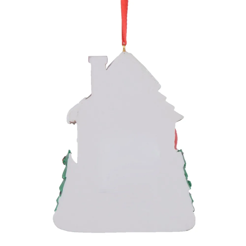 Maxora полимерный блеск рождественский дом из 4 персонализированных елочных украшений
