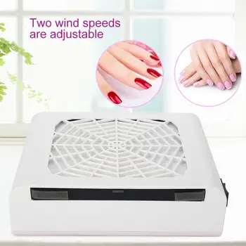 

Nails Art Manicure Cleaner 48W Nail Art Salon Suction Dust Collector Vacuum Cleaner Machine UV Gel EU Plug Nails Accessoires