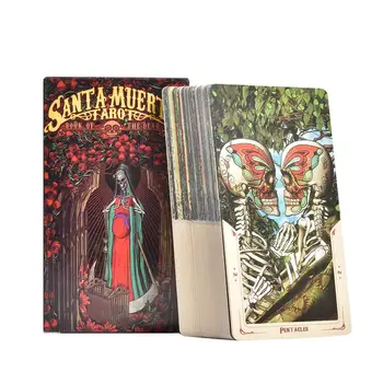 

78 Sheets Santa Muerte Tarot English Cards Board Game Card Oracle Card Board Game for Party Games Playing Entertainment Toys