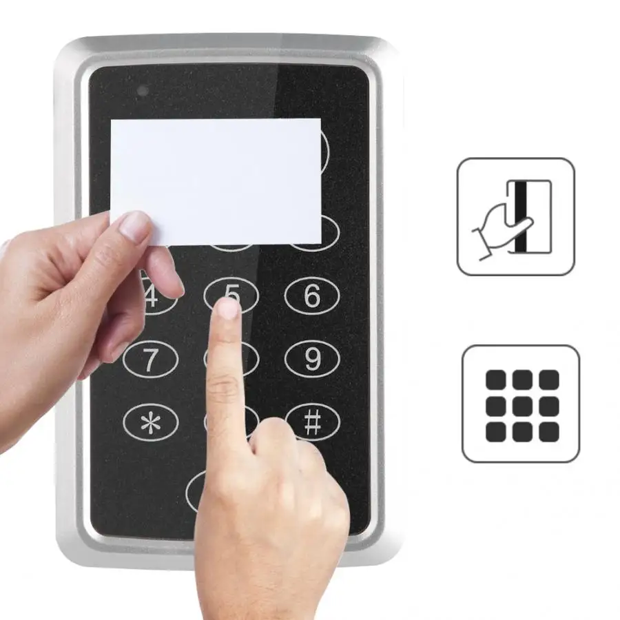 T13 Card Password Door Entry Access Control Machine System with 5 RFID Cards