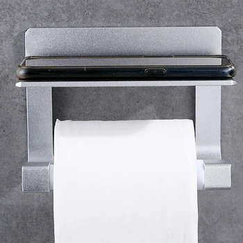 

Drop shipping BK-P-01 Toilet Paper Holder with Shelf Tissue Holder Toilet