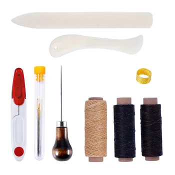 

Imzay Leather Stitching Sewing Punch Craft Tools Kit Cutter Carving Working Stitching Leather Craft Tool Sets Accessories