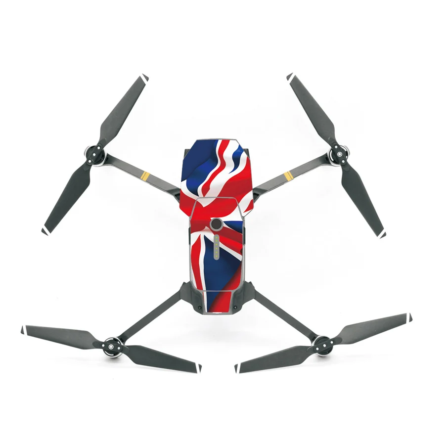 03 britain flag Sunnylife 3M наклейки водонепроницаемый кожный наклейки для DJI Mavic Pro Drone body+ пульт дистанционного управления+ дополнительные батареи - Цвет: 03 britain flag
