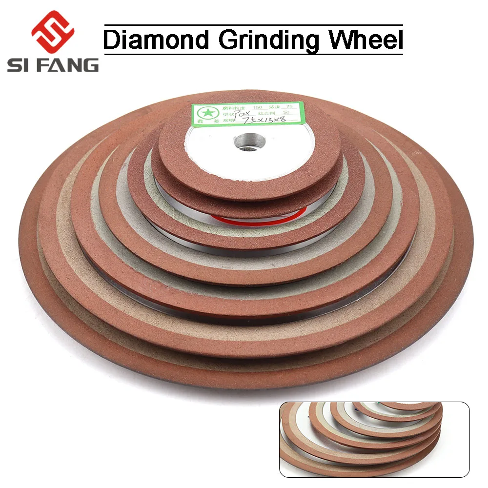 Diamond Grinding Wheel Resin Bonded Disc 75/80/100/125MM Grinder Cutter 150/240/320/400 Grit For Milling Cutter
