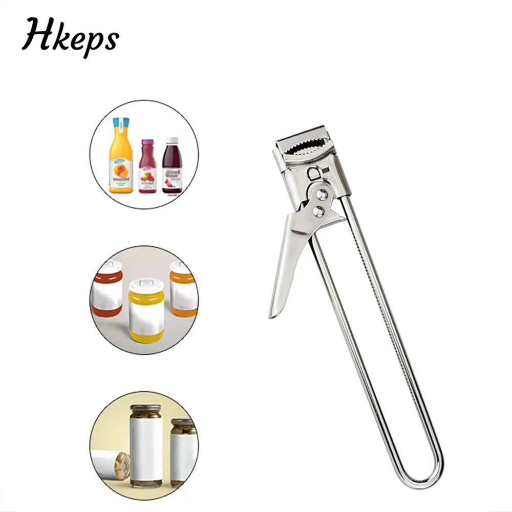 

Adjustable Stainless Steel Can Opener Professional Manual Jar Bottle Opener Multifunction Cans Opener Canned Box Kitchen Gadgets