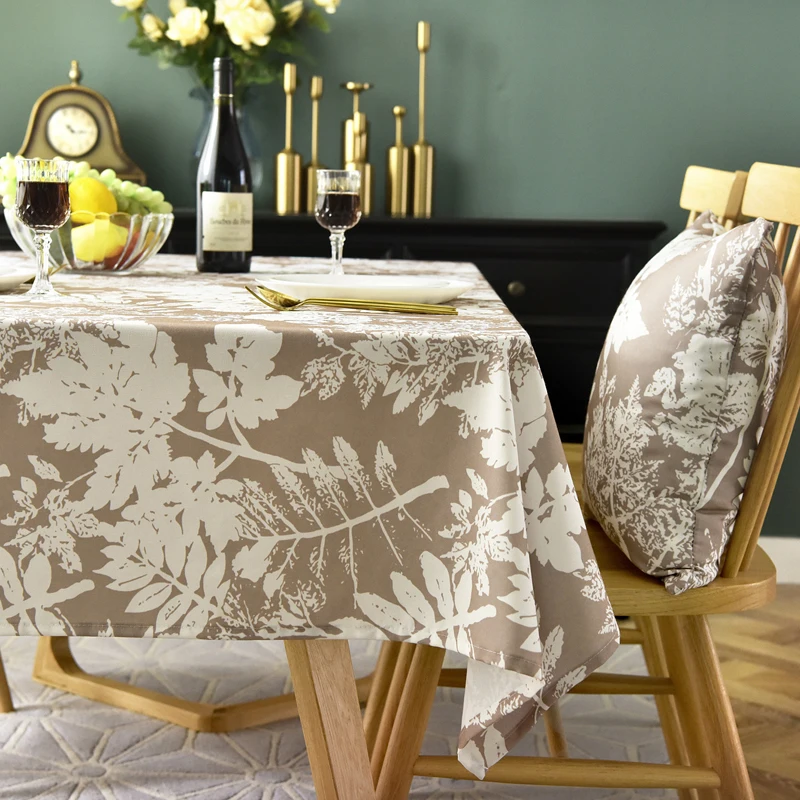  GIANTEX Waterproof Table Cloth Cotton Tablecloth Rectangular Tablecloths Dining Table Cover Obrus T