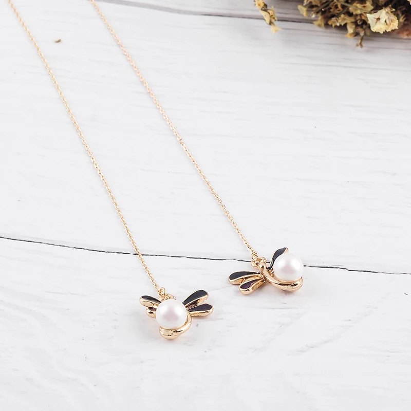 

Fashion Handmade Gold Color Long Bee Drop Earring For Women Wholesale Jewerly Accessory Date Gift