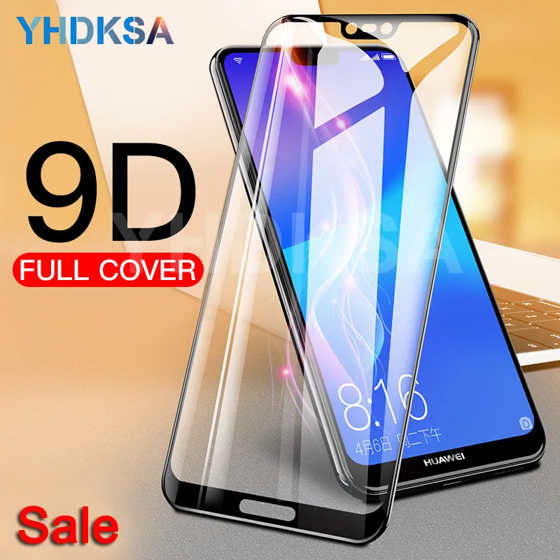 

9D Protective Glass For Huawei P20 Pro P20 Lite Screen Protector For Huawei Nova 3 3i 3E 4 4E 5 5i P Smart Tempered Glass Film