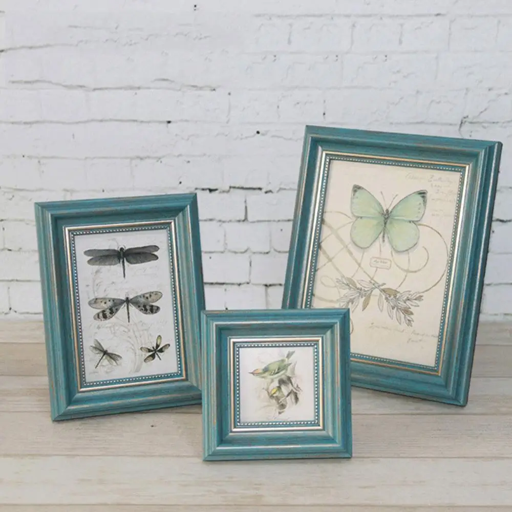 

Ehomebuy 2019 Retro Resin Photo Frame Rectangle Vintage Style Desk Table Decor Home Wall Decoration 8 Sizes Durable