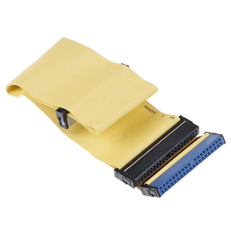 40 контактов 80 провода PATA/EIDE/IDE жесткий диск DVD ленточный кабель желтый 40 см для двойных устройств телекоммуникационные запчасти