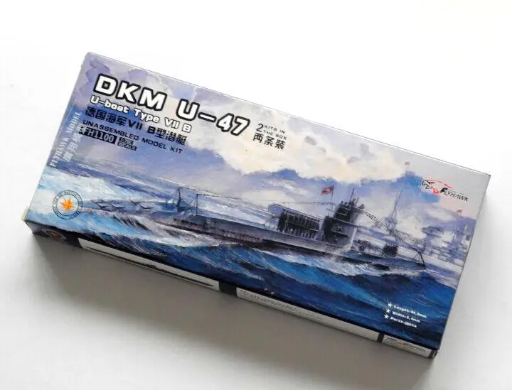 Flyhawk Fh1100 1/700 Dkm U-47 Sottomarino U-Boat Tipo Vii Kit Modello In Scala B