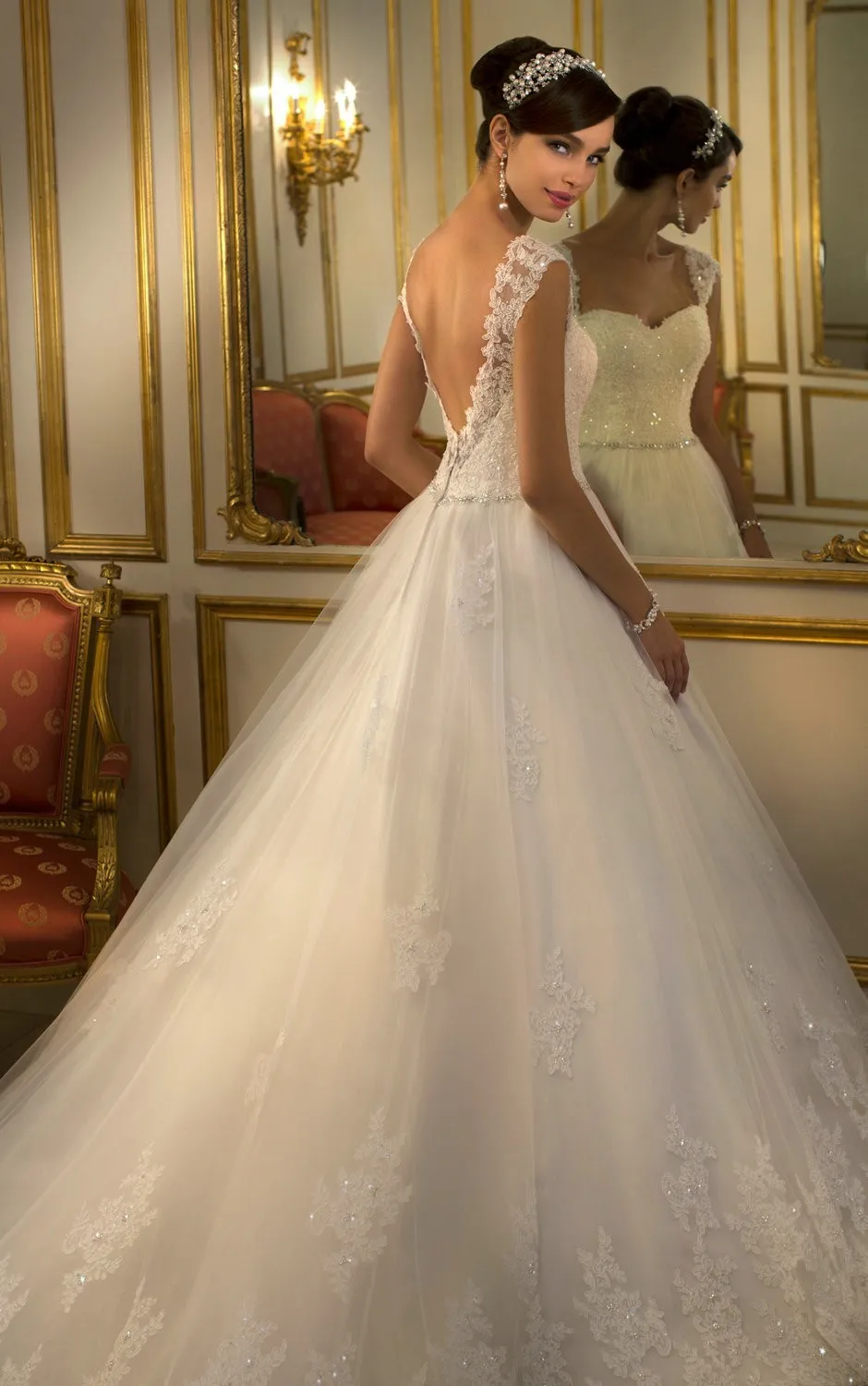 Vestido de noiva boho с открытой спиной Элегантное Свадебное бальное платье милое длинное платье de mariee платья для матери невесты