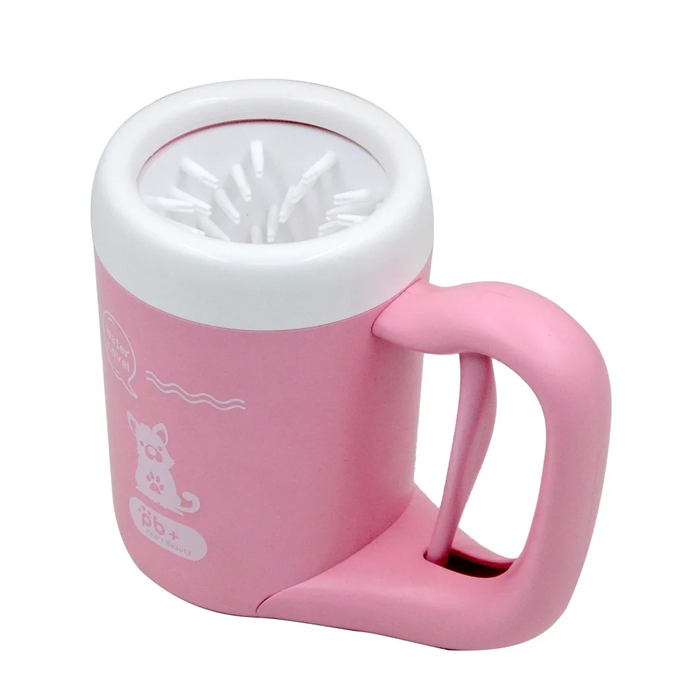 Size M Pink Для кота собаки домашнего животного чистота очистка ног чашки лапы инструмент для чистки ручной вращающийся стакан для мытья мягкого силикона для маленький средний большой уход за собаками - Цвет: Size M Pink