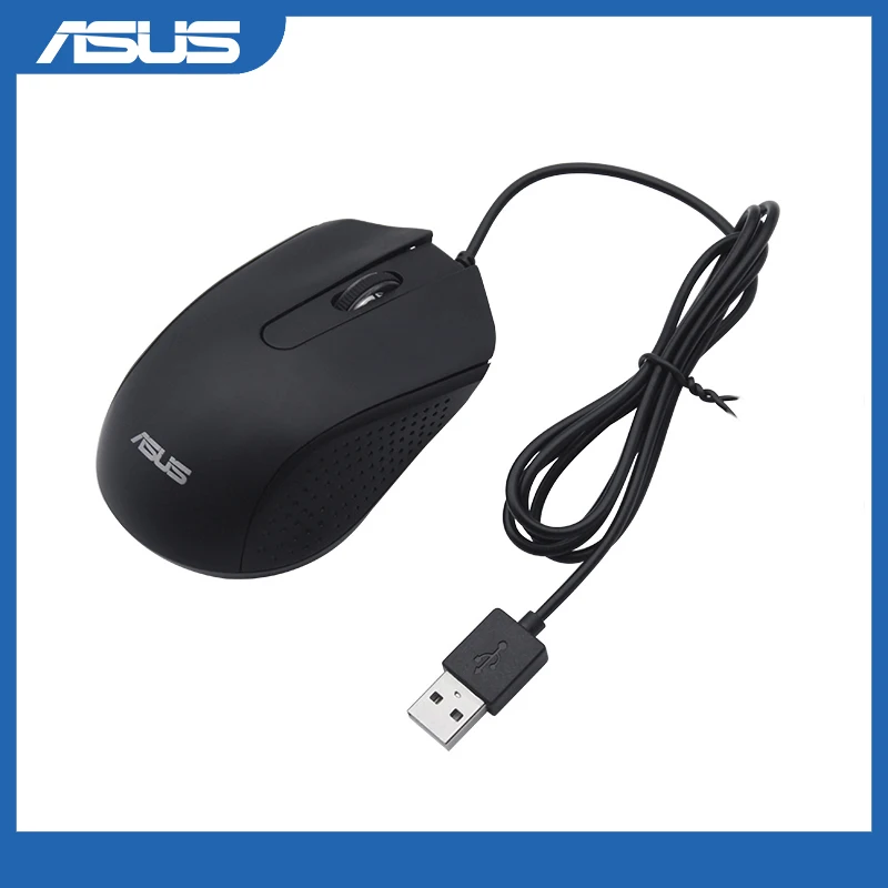 Asus AE-01-ratón óptico con cable USB, mini ratón portátil recargable de 1000DPI para ordenador portátil Asus
