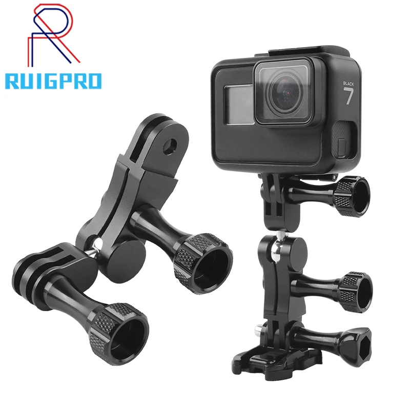 

360 Degree Rotation Mounts Adapters Helmet Adapters Mounts Metal Material for Gopro DJI Osmo Action XIAOMI YI EKEN Action Camera