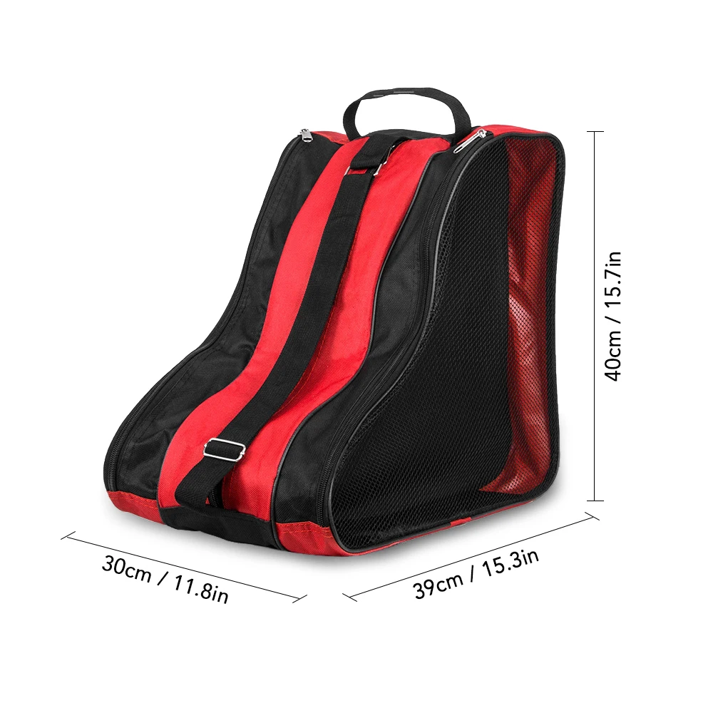 3 Layers Breathable Skate Carry Bag Case Kids Roller Skates Inline Skates Ice Skates Roller Skating Bag Case Skates Storage Bag