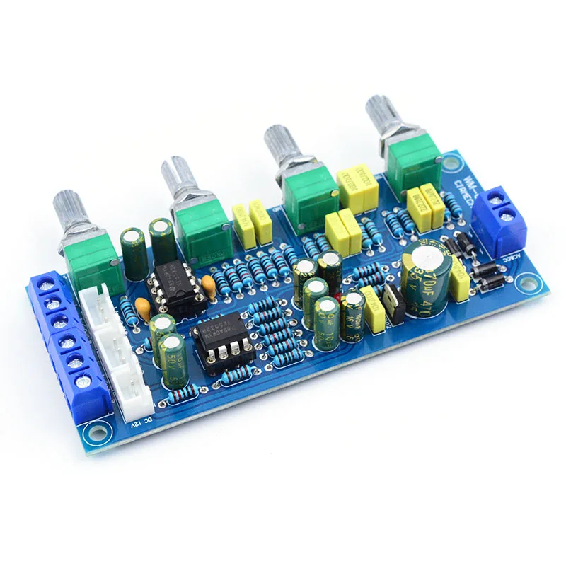 Tablica dźwiękowa NE5532 OP-AMP HIFI przedwzmacniacz tuning board Bass Treble Balance Volume Tone EQ płyta sterowania DIY KIT