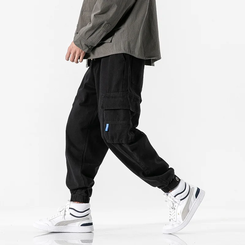 

Wesley Studio 2020 Spring Arc Multi-pockets Bib Overall Men's Japanese-style Casual Pants MEN'S Trousers
