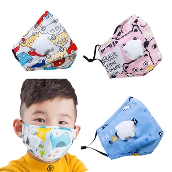 

PM2.5 Mouth Mask For Kids Cute Cartoon Cotton Mask Pollution Anti-Dust Children Washable Face Masks