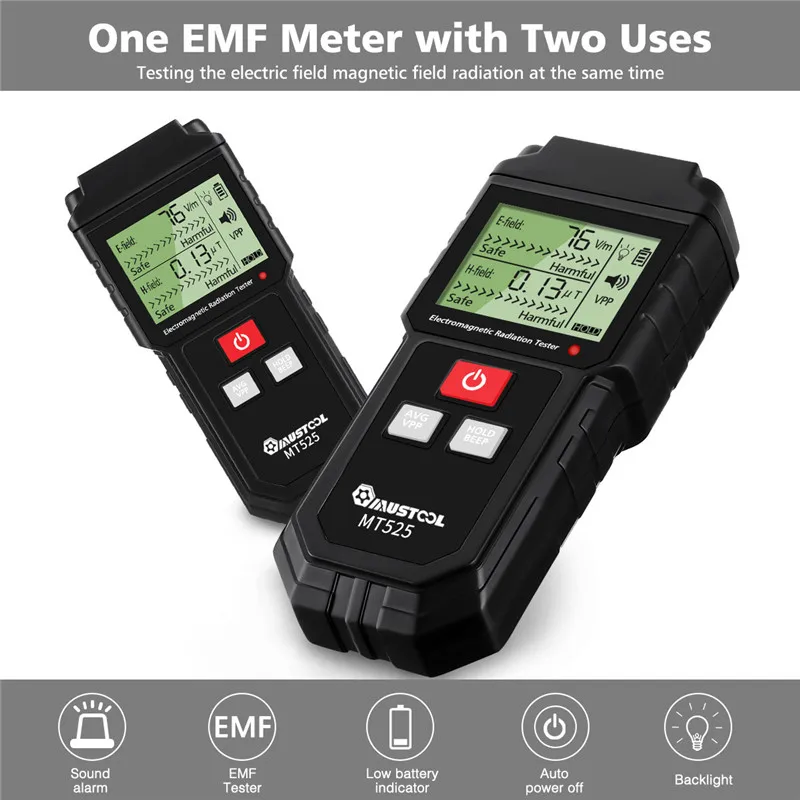 Тестер электромагнитного поля излучения измеритель EMF ручной счетчик цифровой