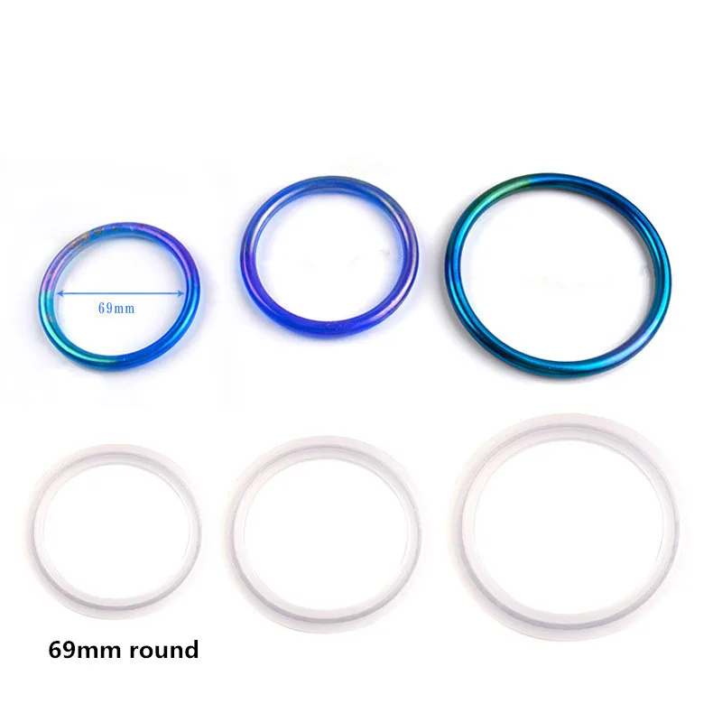 Round 69mm DIY Кристалл эпоксидная смола, форма для сумки, силиконовая форма, брелок-браслет, браслет - Цвет: Round 69mm