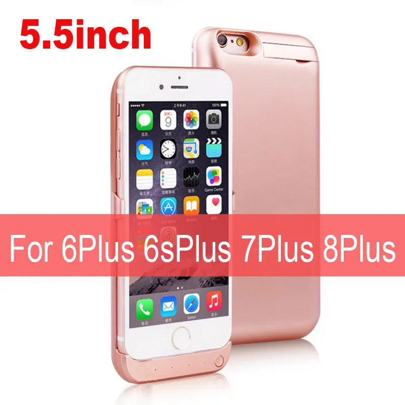 ROSY GOLD Чехол для аккумулятора 10000 мАч для iPhone 6 s 6s, внешний аккумулятор, чехол для зарядки для iPhone 6 6s Plus, чехол для зарядного устройства - Цвет: ROSY GOLD