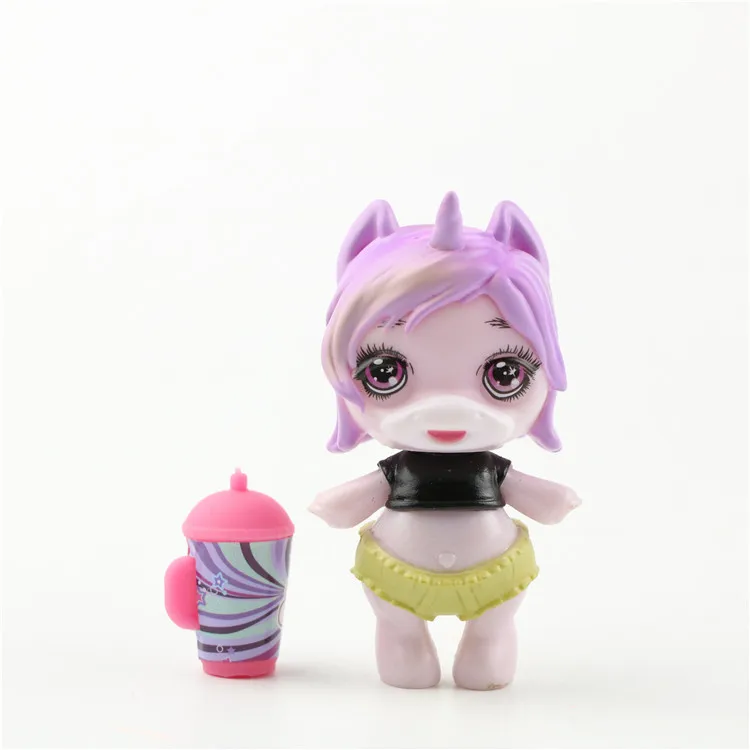 8 Models/set  hairpin silicone Poopsie Slime unicorn cute doll toys Boys Girls Baby Birthday  Funny Gifts