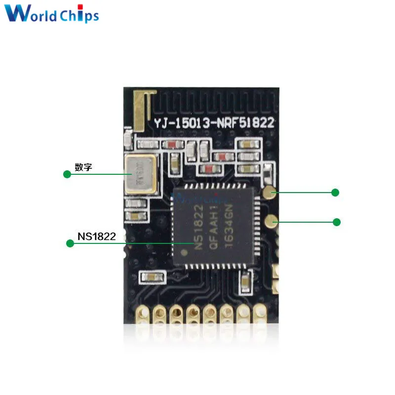 Беспроводной модуль Core51822 BLE 4 0 Bluetooth 2 4G плата антенны nRF51822 для ULP SPI I2C UART